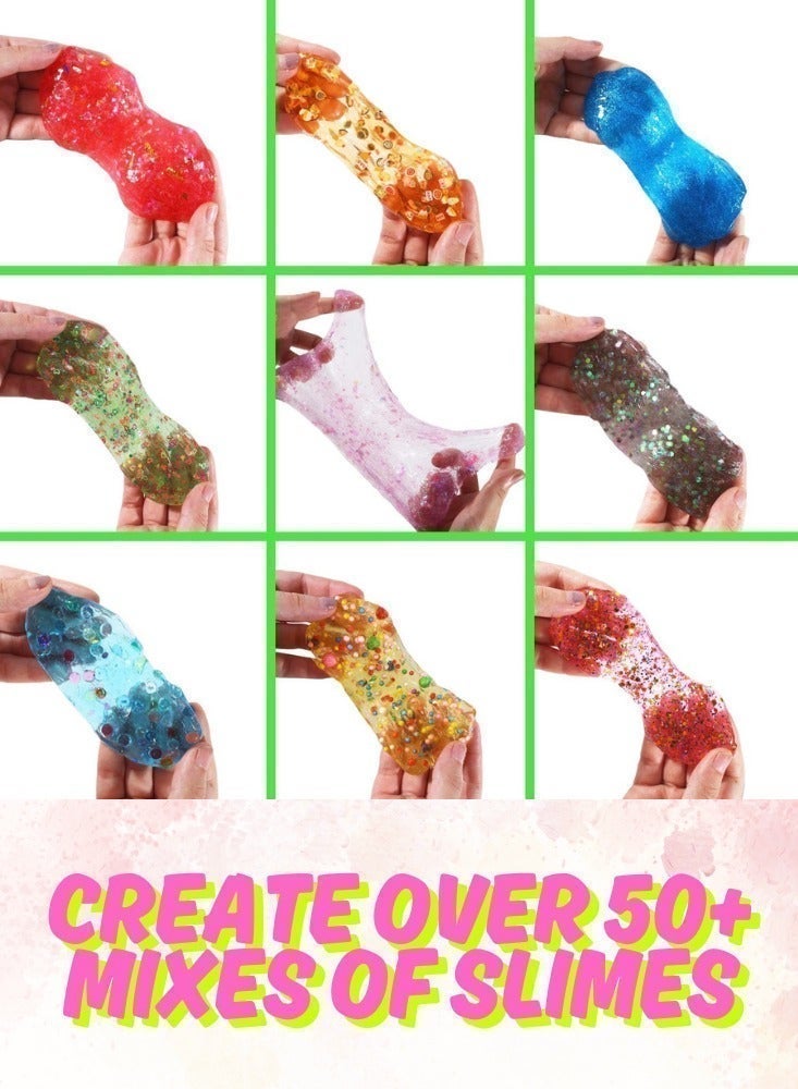 Mumfactory DIY Slime Kit for Kids Girls Boys, Party Favors & Great Gift, Glow in The Dark - Image 4
